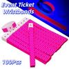 100Pcs Synthetic Paper Disposable Wrist Strap Waterproof Party Bracelets  Amusement Park