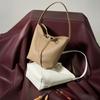 Small Commuter Leather Portable Bucket Bag Lazy Wind Ladies Large Capacity Girls Premium Sense Shoulder Bag Women