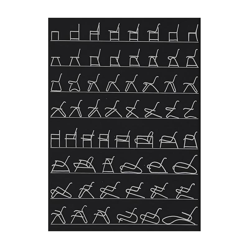 Bauhaus Exhibition Poster Chair Canvas Painting Vintage Bauhaus Print Wall Art Picture for Living Room Cuadros Home Decoration