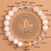 Five Elements Red Agate Fire Balance Bracelet with Cinnabar - Unisex Jade Crystal for Fire Element Support