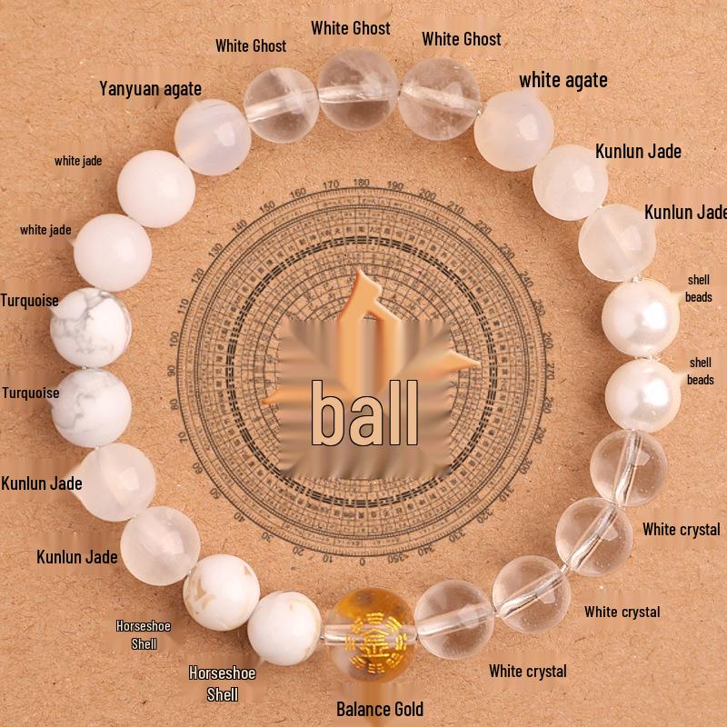Five Elements Red Agate Fire Balance Bracelet with Cinnabar - Unisex Jade Crystal for Fire Element Support