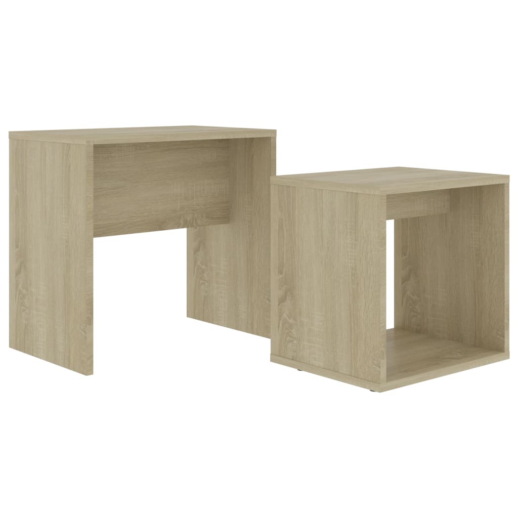 Coffee Table Set Sonoma Oak 48 X 30 X 45 Cm Particleboard