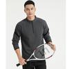 Spring 2024 Men's Half-Zip Long-Sleeve Fitness Sweatshirt for Running and Training