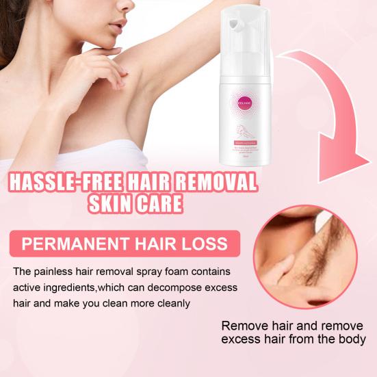 30ml Hair Inhibitor Painless Moisturizing Travel-friendly Natural Hair Removable Spray for Home