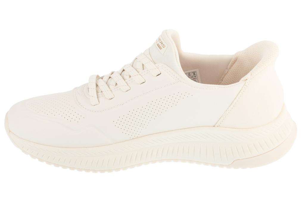 Skechers Slip-Ins: Bobs Squad 4 - Key Look, Womens White Sneakers