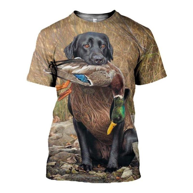 Spring/Summer Cross-border European and American Outdoor Jungle Camouflage Animal T-shirts for men and women, sports casual short-sleeve for students