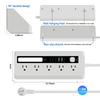 3 Color Desktop Charging Strip Touch Activated USB Charging Station  Dorm Tables