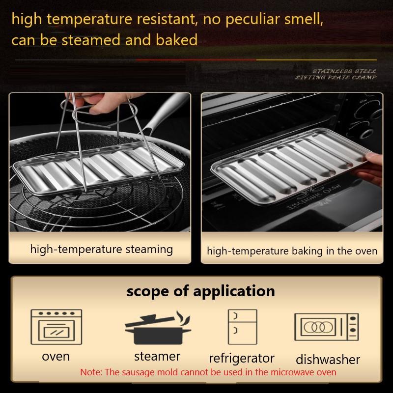 Sausage Mold Stainless Steel 304 Children's Hot Dog Making Mould DIY Baked Ham Sausage Maker Box Household Kitchen Baking Tools