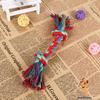 Three-Strand Woven Cotton Rope Dog Toy: Teething & Tugging Leash with Pocket-Drawstring Pants Cord.