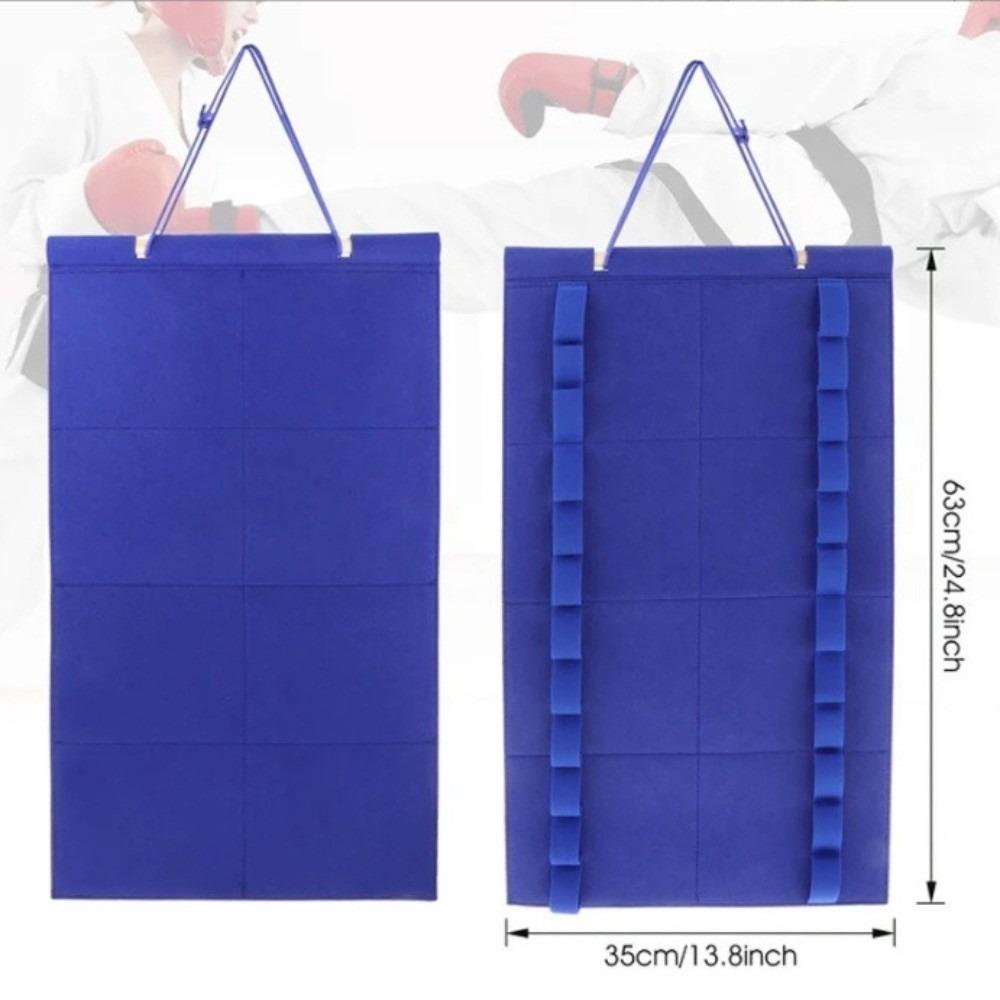 New Portable Karate Belt Display Stand with Hanging Medal Sticks Felt Hanging Bag Storage Rack Lightweight Storage Bag Gift