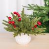 200/1x Artificial Plants Pine Branches DIY Garland Wreath Christmas Pendant Fake Greenery Evergreen Pine Stems Xmas Decoration