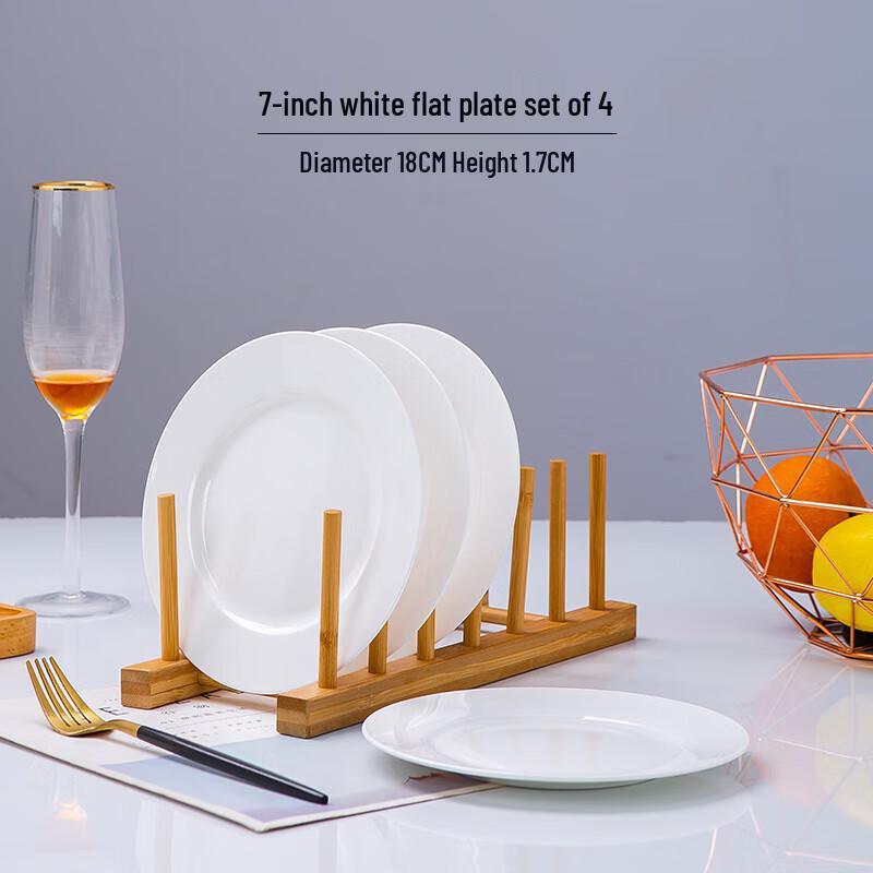 Обеденные тарелки Kangfutao Jingdezhen из костяного фарфора 7-inch