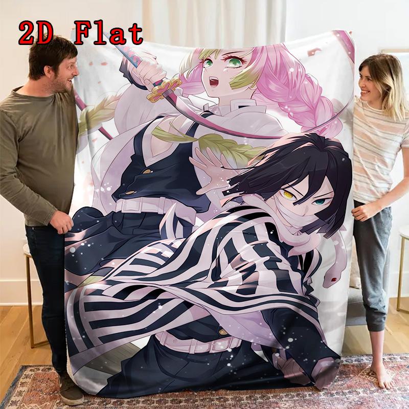 Ghost Hunter 2D Flat Pattern Flannel Blanket High quality All Seasons Warmth and Comfort Perfect for Christmas Gifts.SMT0917402