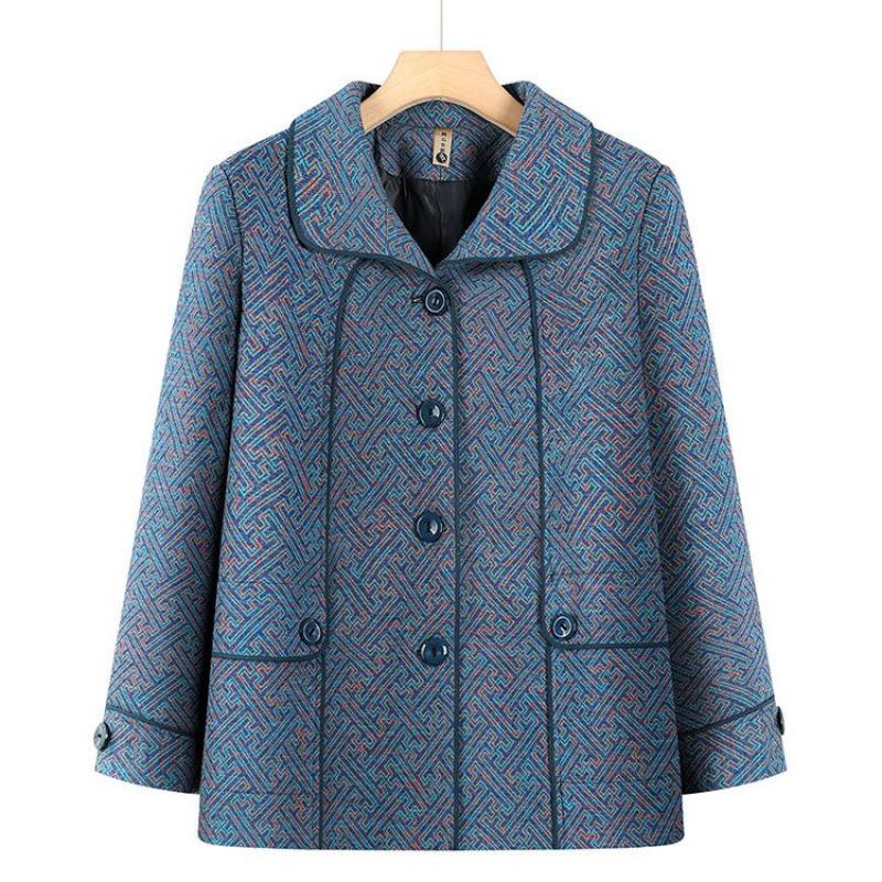 Spring coat women's top long sleeve year old 0 pack old lady clothes