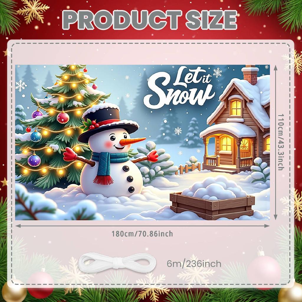Xmas Display Snowman Figure Festive Background Snow Scene Backdrop Festive Ornaments Snowman Backdrop For Photo Backdrop Xmas