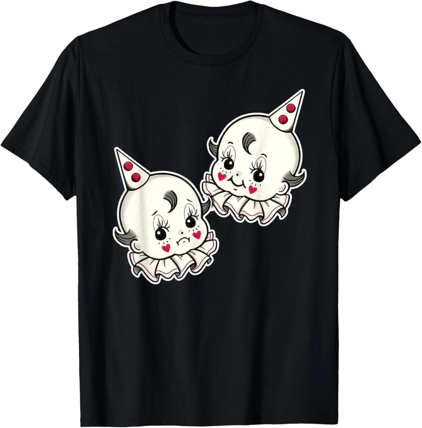 Kewpie Baby Chicano Clowns Smile Now Cry Later T-Shirt S