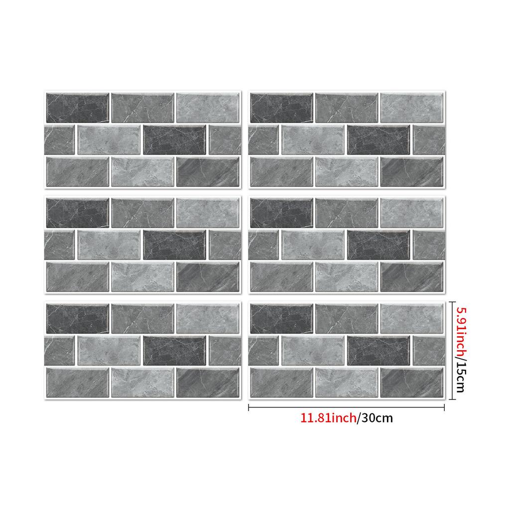 25Stlye Marble Simulated Brick Pattern Wall Sticker Self-adhesive Waterproof Room Decoration Sticker Wall Decoration