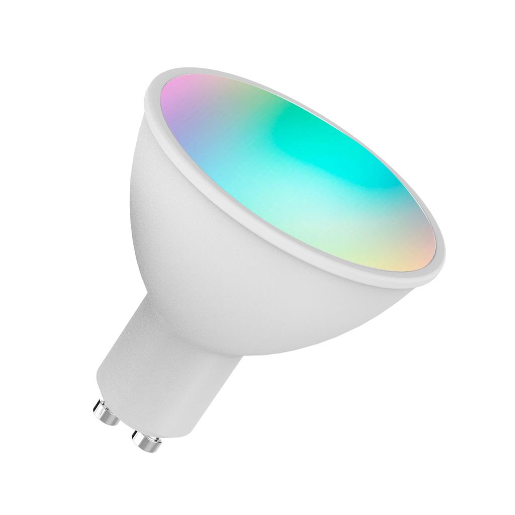 WiFi Smart Bulb RGB+W+C LED Bulb 5W GU10 Dimmable Light Phone APP Remote Control Compatible with Alexa Home Tmall Elf