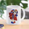 Cartoon The Amazing Digital Circu Coffee Mug Tableware Ceramic Ponmi Jax Clown Dishes Household Use Water Cup Creativity Mug Gift