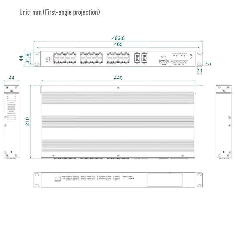 Maiwei 8-Port Gigabit Layer 2 Managed Industrial PoE Switch
