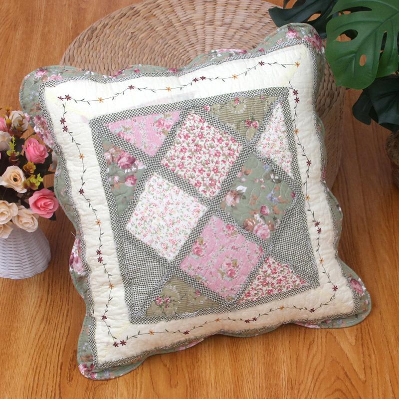 2pcs Cotton Quilted Backrest Cover Soft and Skin Friendly Sofa Cushion Cover Modern and Simple Breathable Backrest Without Core