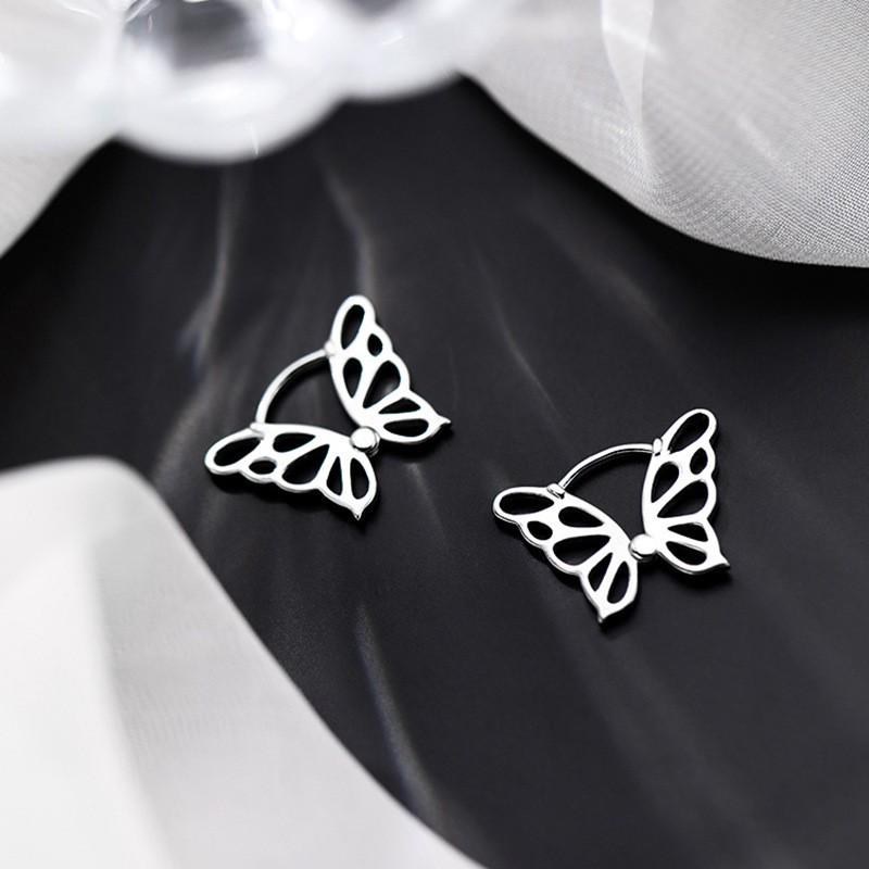 2023 Japanese-Korean Fashion: 925 Pure Silver Smooth Circle Earrings