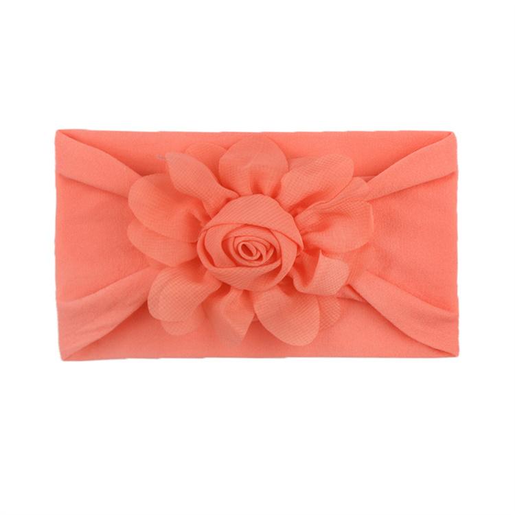 New Children's Hair Band Rose Bract Nylon Soft Elastic Combination Baby Hair Band Baby Hair Accessories Wholesale