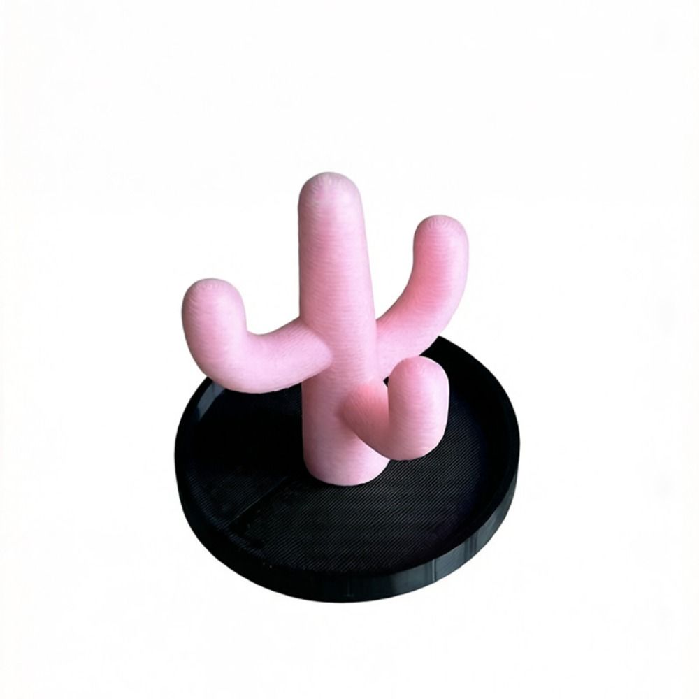 Funny Cactus Ring Holder INS Cactus Trinkets Plate Cute Jewelry Storage Tray  Home Ornaments