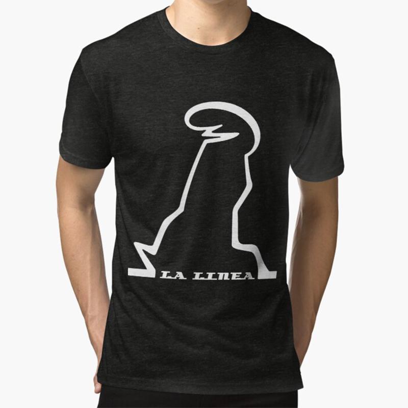 La Linea TV TShirt for Men Women Pointing Humor Casual Sweatshirts Tee Novelty Trendy Loose Graphic Tops Harajuku Man Clothing