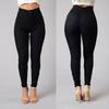 Women Skinny Trousers Slim Fit Solid Color Pants Cotton Blend High Waist Casual Trousers for Office Street Party Dating