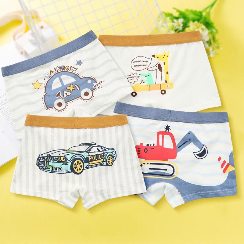 Slip Boxer da Bambino in Puro Cotone - Pantaloncini a Quattro Angoli per Toddler e Neonati