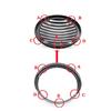 Motorcycle Headlight Grille XL1200X 2004-up Motorcycle 5 3 4" 5.75" LED Headlight Grille Cover Black ABS