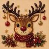 Regali di Natale pensati per gli appassionati Kit Artistico Pittura su Tela con Perle Finte Fai da Te, Kit per Artigianato con Perline Divertimento in Famiglia Adulti, Principianti, Babbo Natale Carino