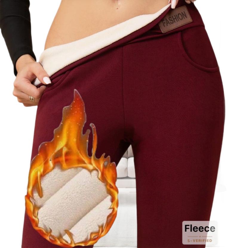 Übergröße Samtgefütterte Warme Leggings - Herbst/Winter Verdicktes Lammfell