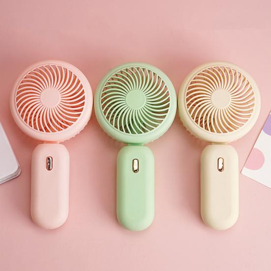 Folding Handheld Fan 3 Speed Adjustable USB Rechargeable Summer Cooling Fan Portable Outdoor Travel Mini Personal Fan