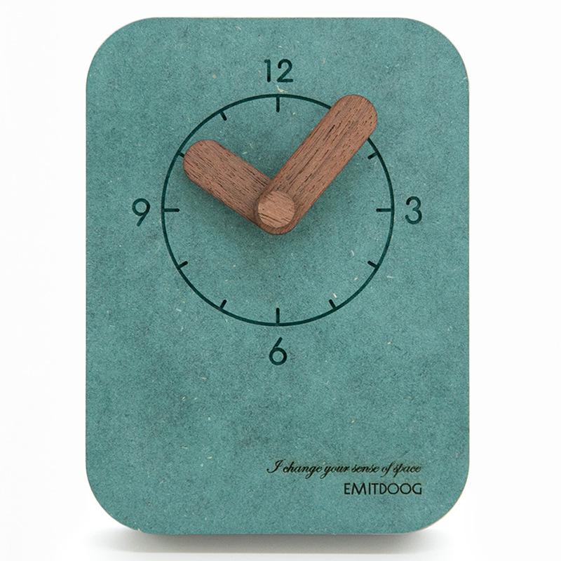 7 Colors Modern American Minimalist Desk Digital Clock Table Pendulum Clock Student Bedroom Mute Creative Bedside Wall Clock