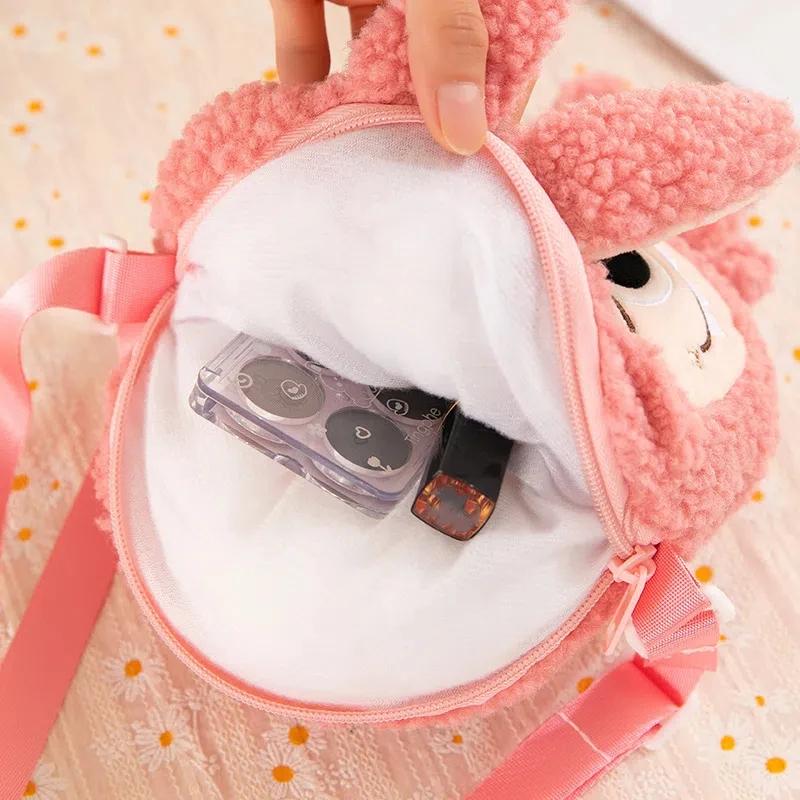 30cm Labubu Shoulder Cartoon Cute Doll Backpack Toy Play Crossbody Pouch Monster Outdoor Travel Bag Christmas Gift