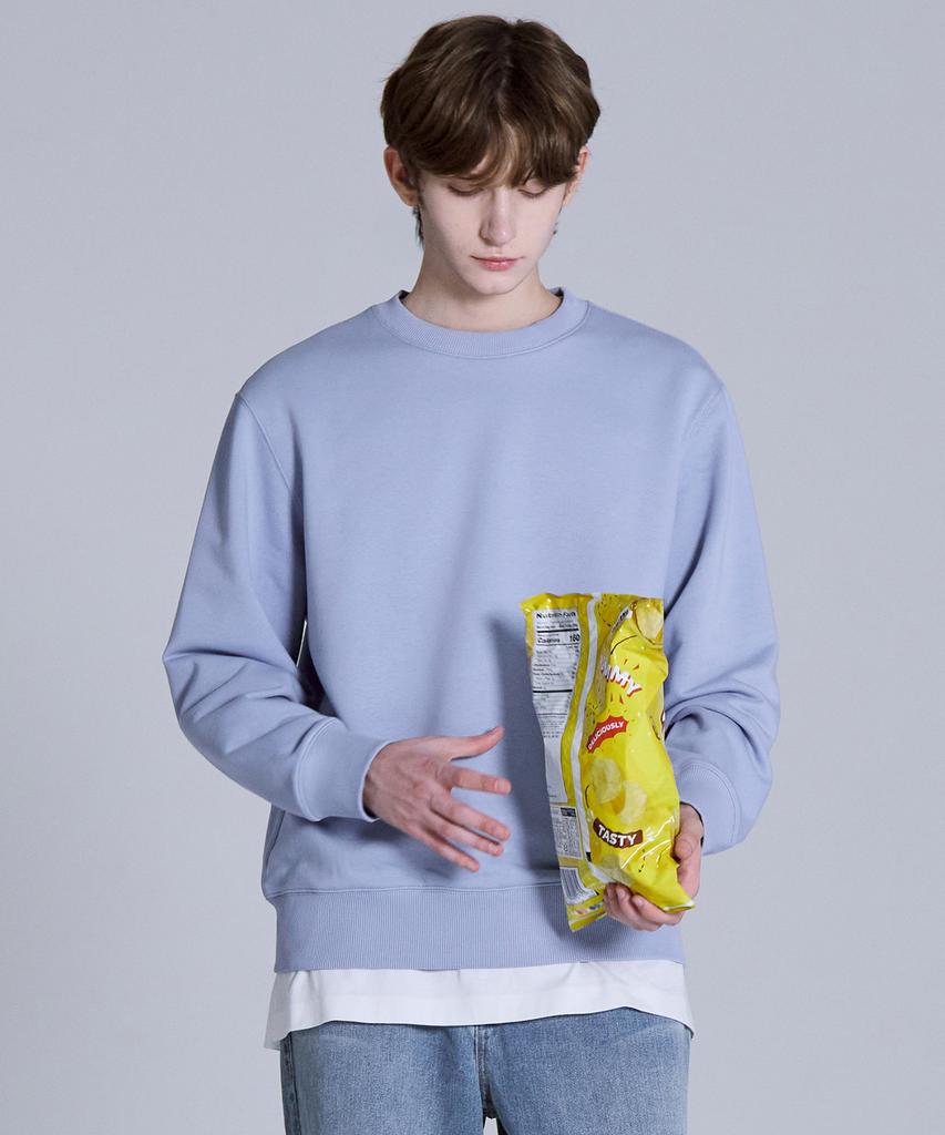 BASIC HOUSE Cp Sweatshirt Blue Lyts0104 (Type A)