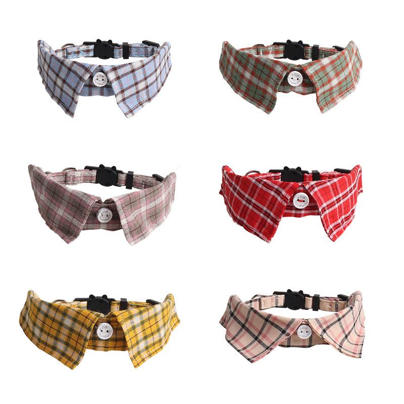 Products Pet New British Style Cat Bow Tie With Bell Pet Collar Adjustable