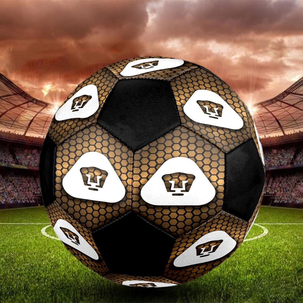 1pc Pumas UNAM Soccer Ball Size 5 Indoor Soccer Ball Fashion Colorful Backyard Game - Great For Sports Fans Gift HE93