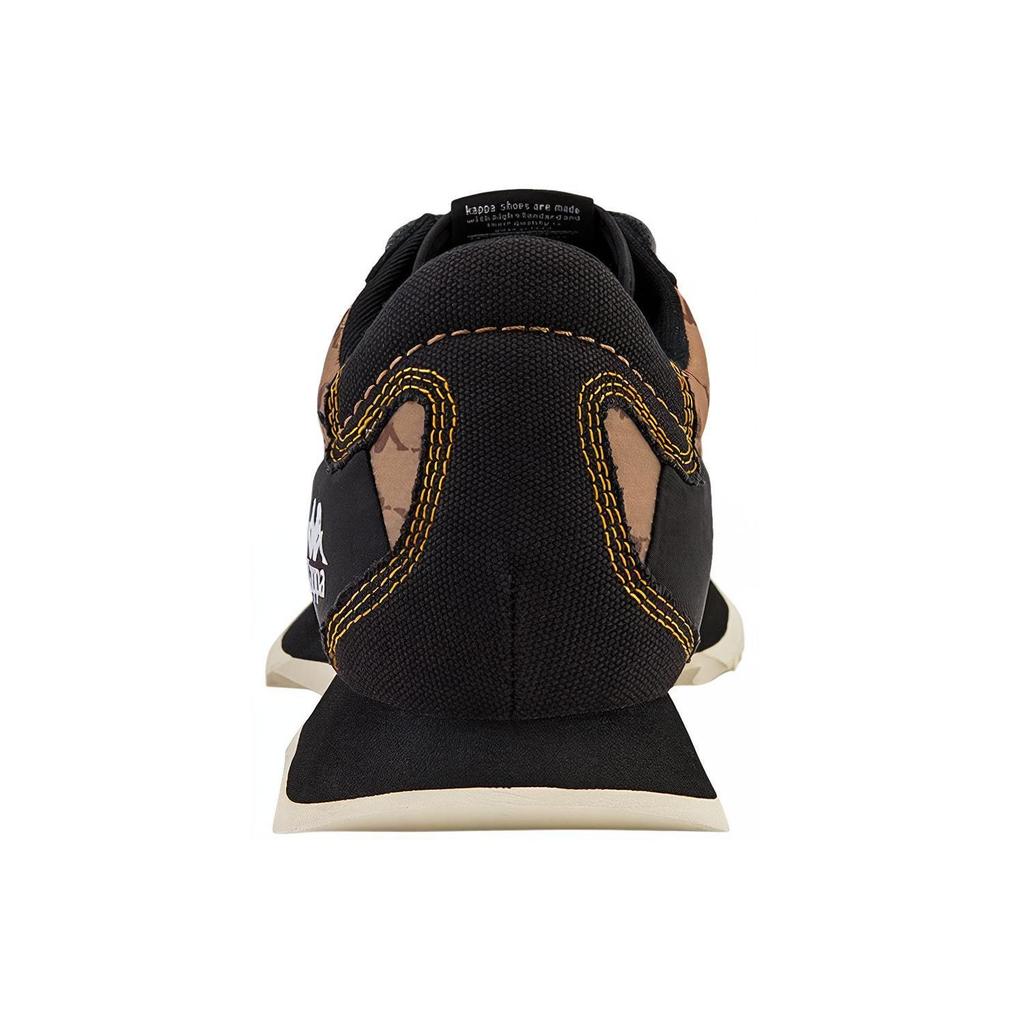 Kappa Fabric Leather Vintage Classic Monogram Sports Breathable Lightweight Low-Top Casual Shoes Unisex sneakers Black K0BY5MM11D-990