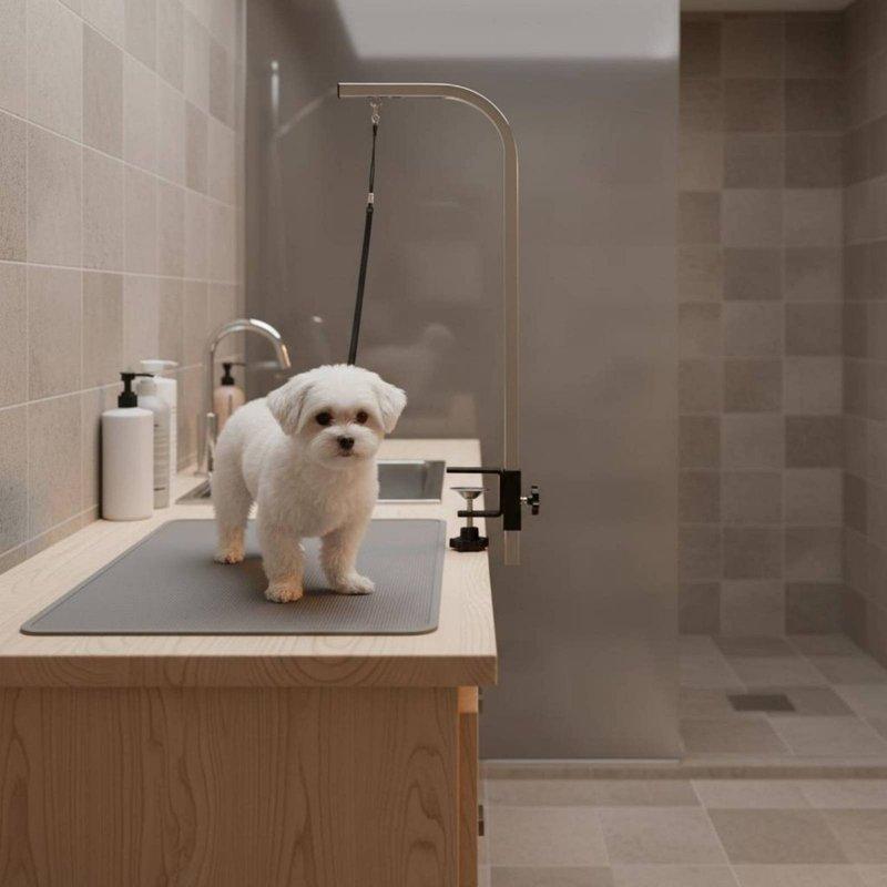 Grooming Table Restraint Anti-Flee Design Pet Grooming Loop No-Sit Haunch Holder Adjustable Rust-Resistant Alloy Buckle