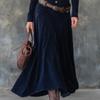 Elegant European & American Women's Suede Long Sleeve Dress 2025