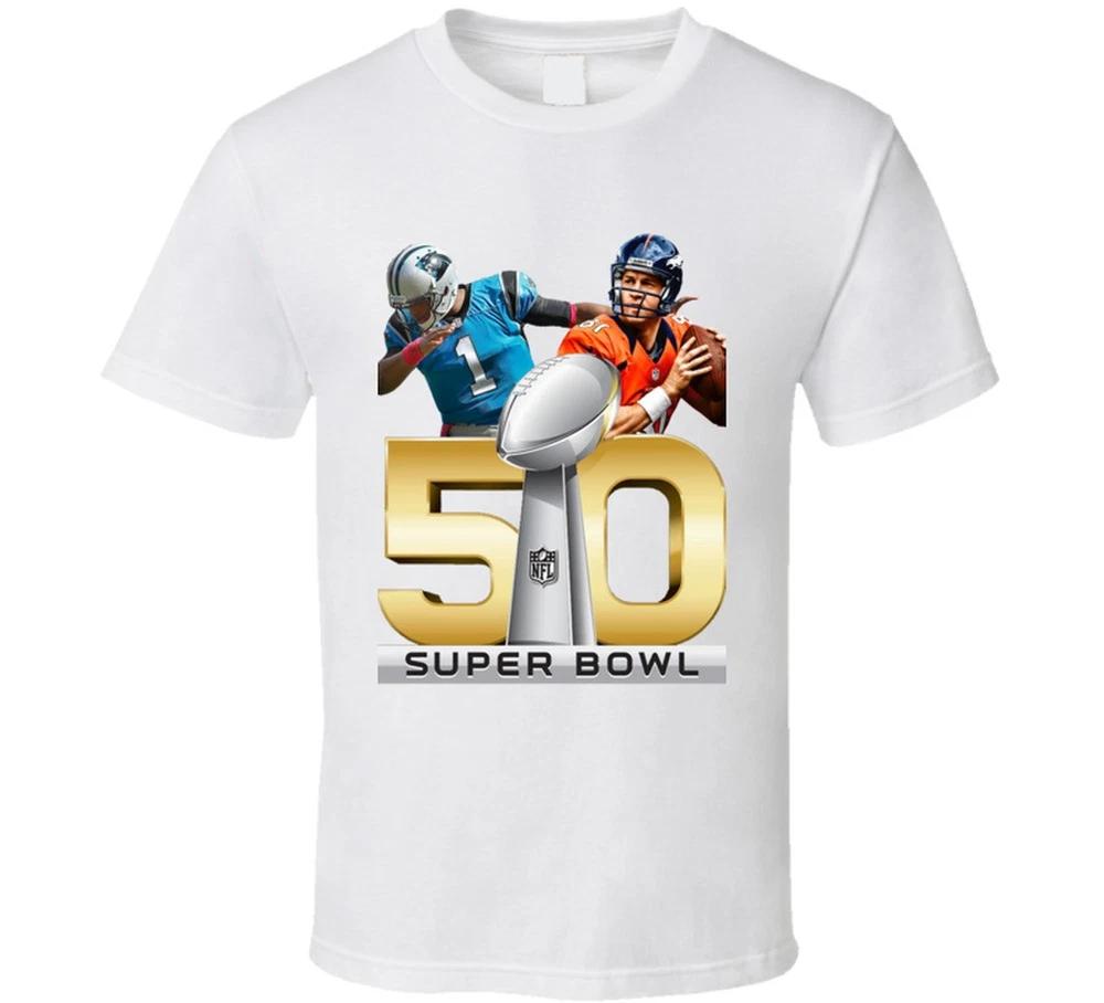 Super Bowl 50 Peyton Unisexning Vs Cam Newton T Shirt S
