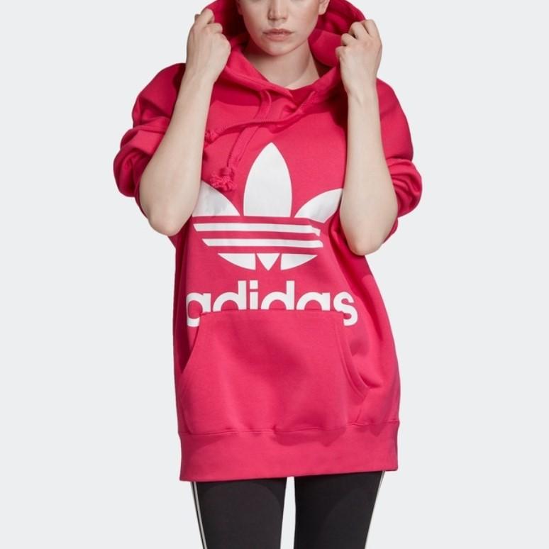 Women's Sweatshirt Adidas Originals Sweatshirt Women's Magenta