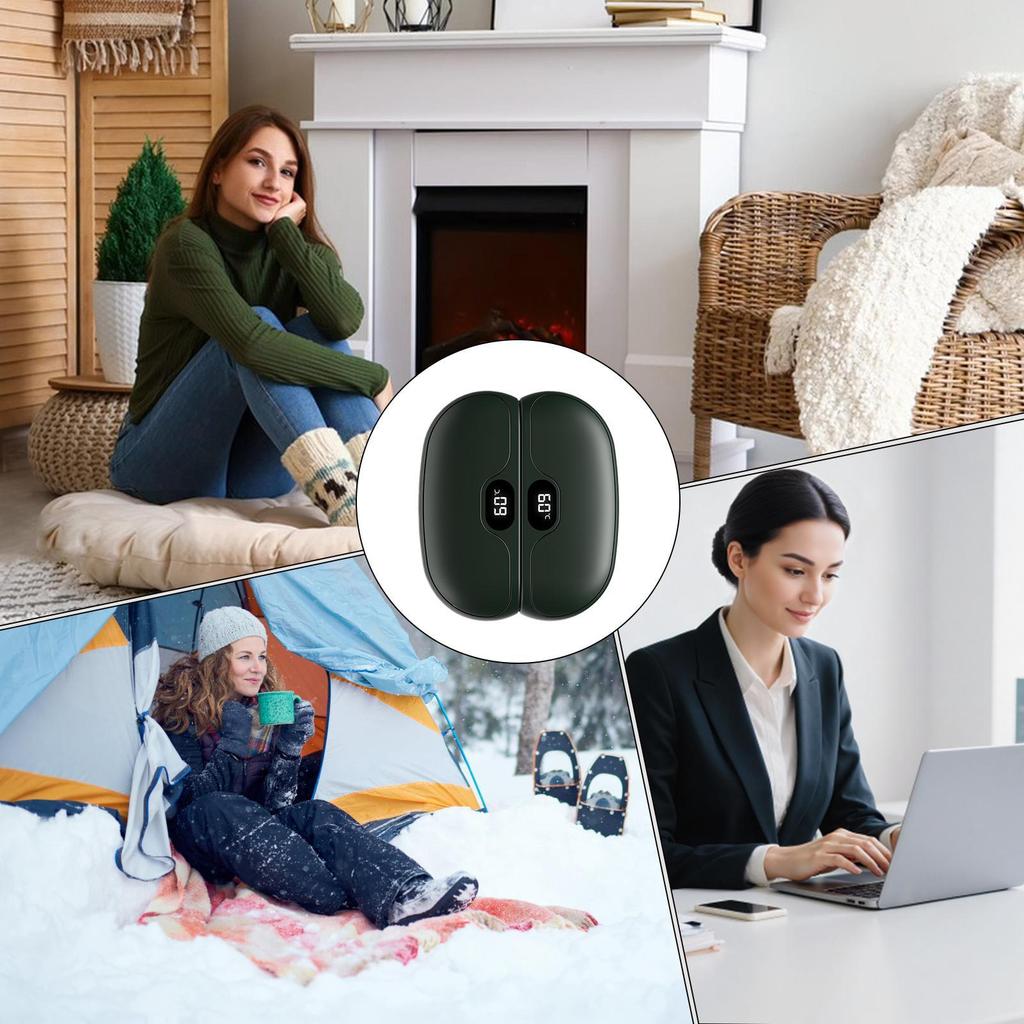 Hand Warmers Fast Heating Device Electric Hand Warmers Rechargeable For Family Friends Hiking Skiing Outdoor Indoor Work Office