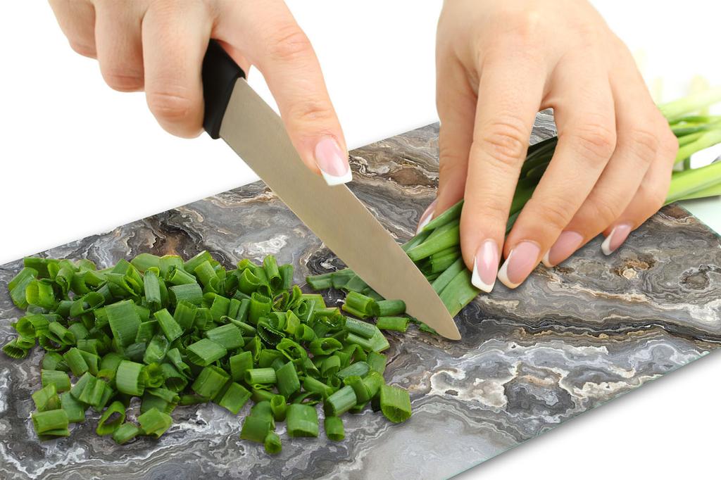 Szklana Deska Do Krojenia 52X30 Marmur