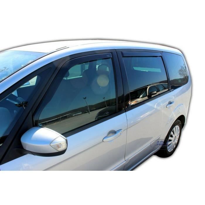 Déflecteurs d'air - J&J AUTOMOTIVE - Ford Galaxy 2006-2015 - Fumé - Acrylique renforcé - Installation facile
