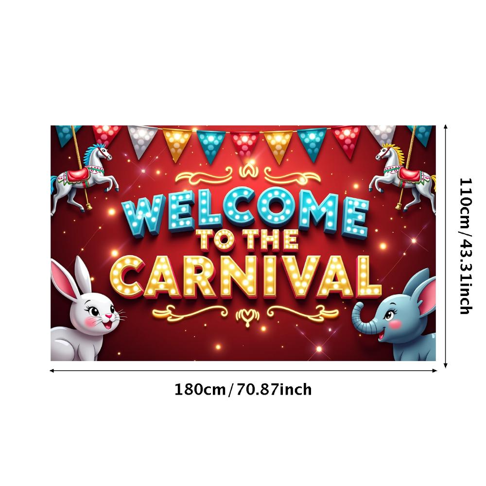 Event Backdrop Large Carnival Banner Decor Reusable Welcome Backdrop For School Event Festival Decor Birthday