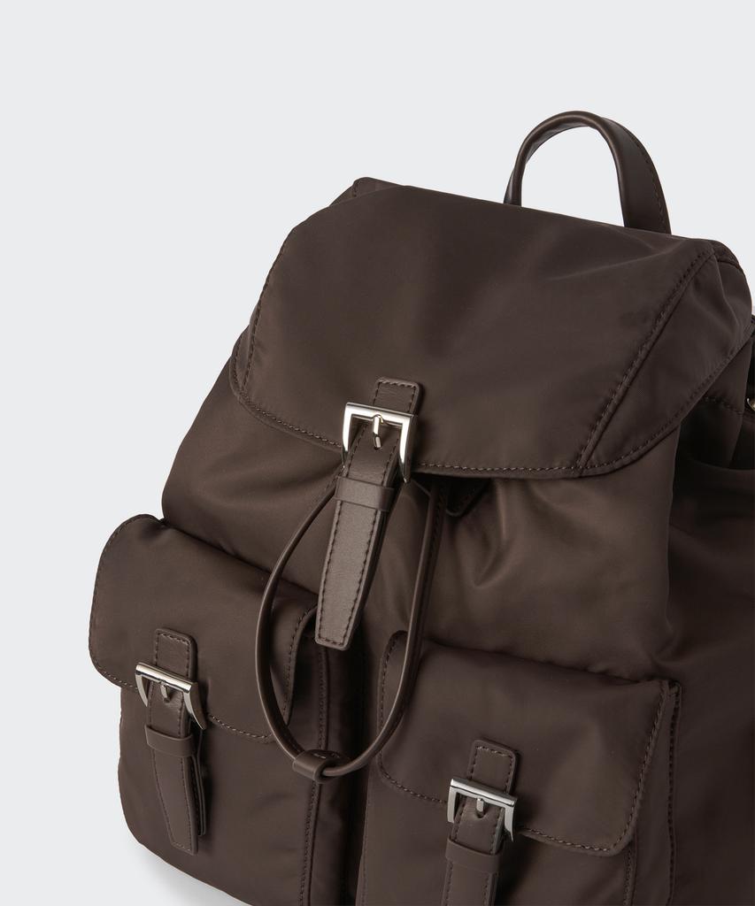 Musinsa Standard Woman Women'S Nylon Flap Mini Backpack [Brown]